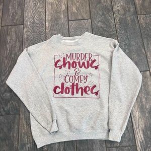 True Crime Crewneck Sweatshirt- Unisex Size M